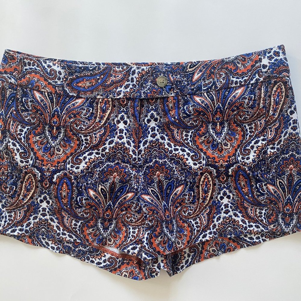 J.Crew size 4 Paisley shorts EUC